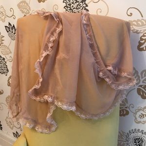 Betsey Johnson Blush Pink Scarf